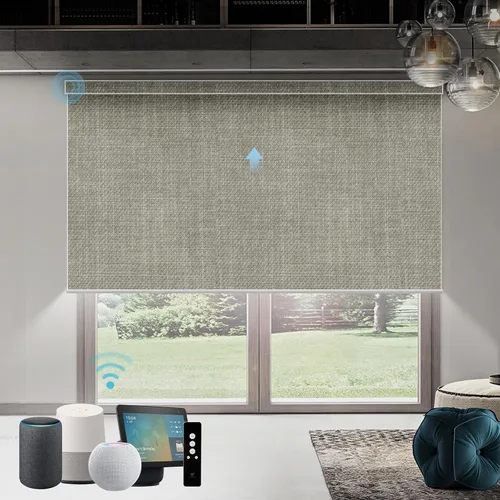 Miniatura 78 de SmartWings Persianas Motorizadas con Sombras para Ventana Control Remoto Funciona con Thread Apple Homekit Z-Wave Alexa 100% Blackout de Doble Cara