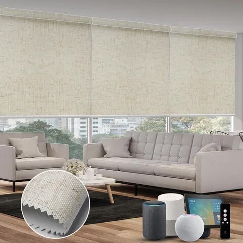 Miniatura 16 de SmartWings Persianas Motorizadas con Filtro de Luz, Compatible con Matter Thread Homekit Z-Wave Alexa Google, Persianas con 70% de Opacidad Safari