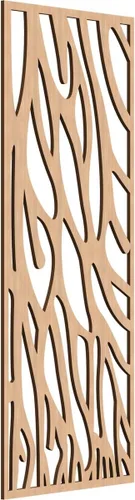 Miniatura 62 de 9 3/8"W x 24 3/8"H x 1/4"T Bristol Decorativos Paneles de Pared de Madera Calado, Cereza