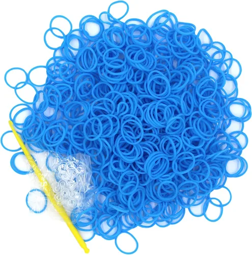 Miniatura 14 de Kit de 3000 bandas de goma de telar con 75 clips, 5 ganchos, kit de fabricación de pulseras de primera calidad para niños, tejer, regalo de A-Café