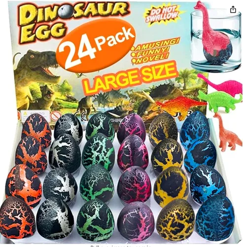 Miniatura 9 de 24 huevos grandes de dinosaurio para incubar, recuerdos de fiesta de cumpleaños, regalos de fiesta de cumpleaños para niños pequeños, premios