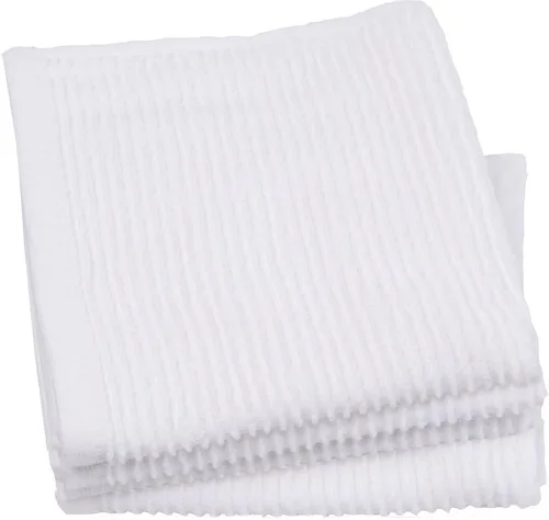 Now Designs Ripple Paños de Cocina para Lavavajillas, Juego de 4, Blanco
