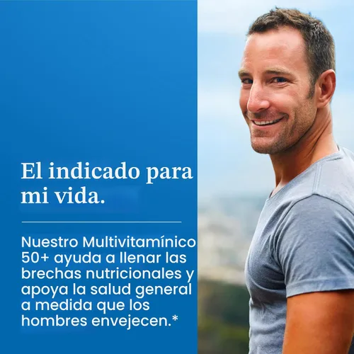 Miniatura 3 de One A Day Multivitamínico Healthy Advantage para hombres con vitaminas A, C, E, B6, B12, calcio y vitamina D, tableta, 200 unidades (paquete de 1)