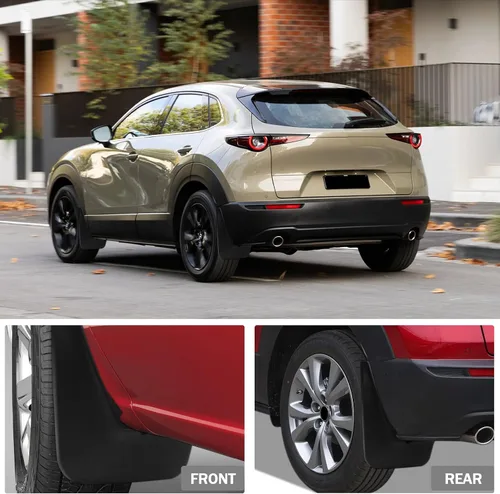 Miniatura 6 de Peleus Guardabarros mejorados para Mazda CX-30 2025 2024-2020, aletas antisalpicaduras aerodinámicas, juego de 4 guardabarros y aletas para Mazda
