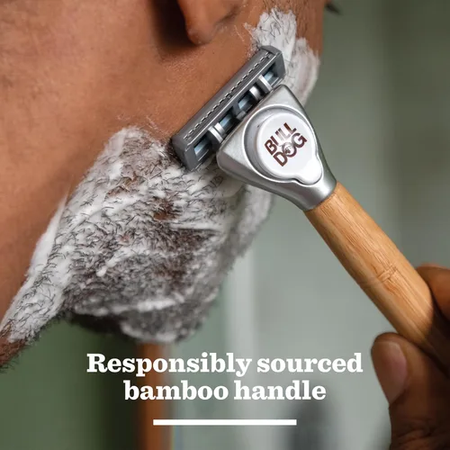 Miniatura 6 de Bulldog Cuidado de la piel - Cuchillas de acero sensibles - Recambios de cuchillas de afeitar para hombre - Contiene 4 cabezales de hoja