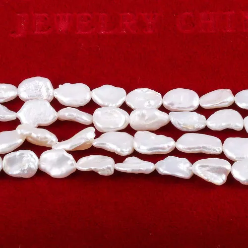 Perlas Barrocas Naturales Irregulares Cultivadas en Agua Dulce Perla Suelta para Elaboración de Collares, Pendientes, Joyería para Mujeres DIY 36 cm