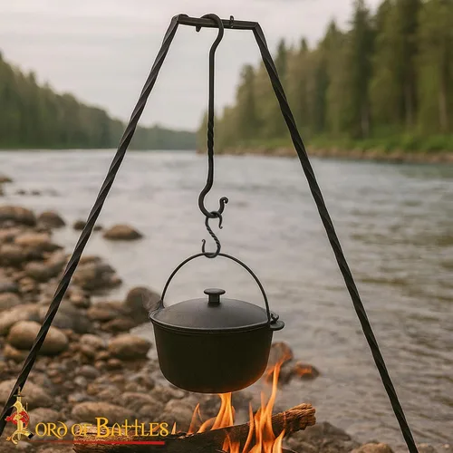 Miniatura 5 de Lord of Battles Twisted Hand Forged Iron S-Hooks Set of 20 - Rustic Black S-Shaped Hanging Hooks for Kitchen Utensils, Pots & Pans, Camping, Garden