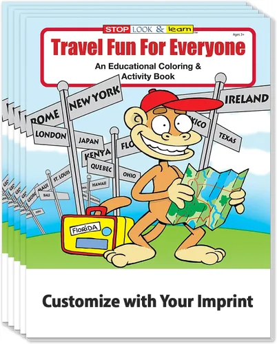 Miniatura 7 de ZOCO - Viajar es divertido - Libros educativos para colorear personalizados para niños (paquete de 250 unidades, con crayones) - Viaja y explora
