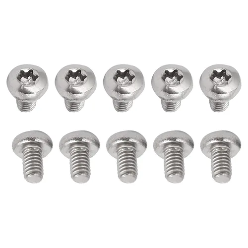 Miniatura 35 de DTGN Tornillos Torx de cabeza plana M1.0.236x0.118 in (DXL), paquete de 20, buenos para maquinaria, sujetadores de seguridad Torx de acero