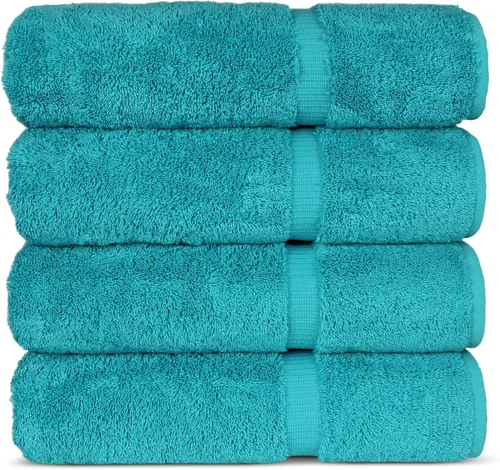 Miniatura 46 de Chakir Turkish Linens - Toallas turcas de alta calidad 100% algodón para baño, 13 x 13 pulgadas (6 toallas pequeñas, aguamarina)