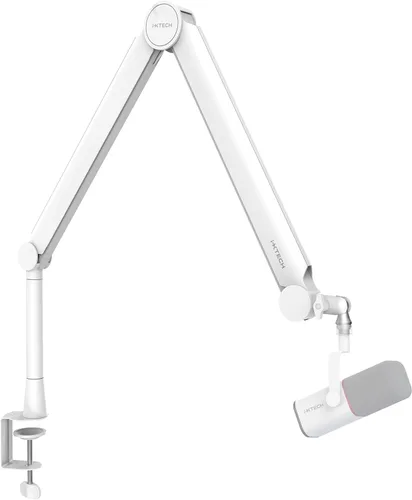 Miniatura 10 de IXTECH Brazo de brazo de micrófono RGB de perfil alto, soporte de micrófono de brazo de brazo elevado, soporte de micrófono ajustable con soporte