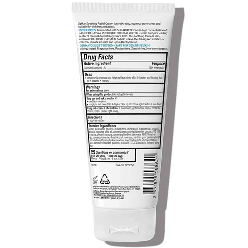 Miniatura 3 de La Roche-Posay Lipikar Crema Calmante de Alivio para Eccema, Loción Facial y Corporal Para Eccema y Piel Sensible y Seca, Hidratante con Avena