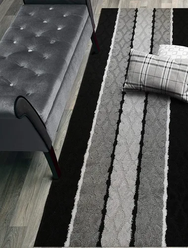 Miniatura 20 de Alfombra de pasillo de corte personalizado, antideslizante, 31 pulgadas de ancho x longitud que elijas de longitud, cadena antracita, 31 pulgadas x