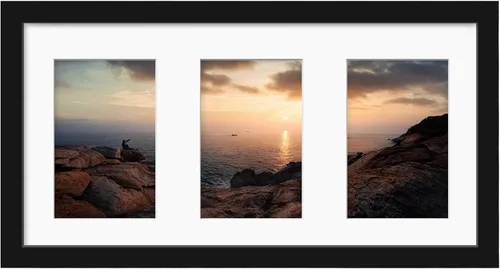 Miniatura 97 de KINLINK 3.5x5 Picture Frame, Ash Black Solid Wood Frame with Plexiglass for Table Top and Wall Mounting, Photo Frame for Horizontal or Vertical