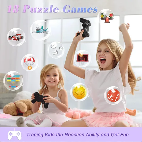 Miniatura 5 de Reloj inteligente para niños y niñas, regalos para niños de 4 a 10 años, doble cámara, pantalla táctil, reloj inteligente para niños con 18