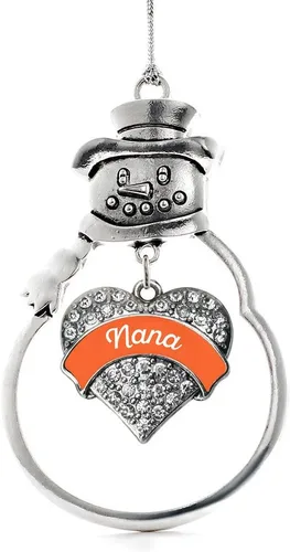 Miniatura 101 de Inspired Silver - Big Sis - Adorno de Navidad plateado - Adorno de árbol de Navidad con dije de corazón con circonita cúbica - Decoración colgante