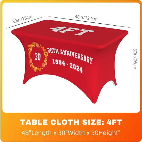 Miniatura 3 de Mantel personalizado con texto del logotipo de la empresa, mantel de elastano elástico personalizado para eventos de ferias comerciales, mantel