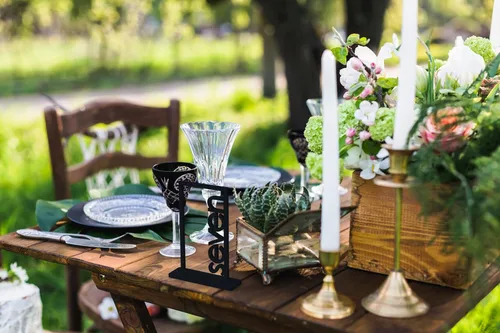 Miniatura 6 de DAOLA Números de mesa de madera del 1 al 10 – Letreros de números de mesa de boda con soporte, perfectos para eventos de fiesta y recepción