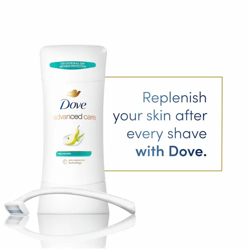 Miniatura 4 de Dove Advanced Care - Desodorante antitranspirante en barra rejuvenecedor, 4 unidades para ayudar a reparar la barrera cutánea después del afeitado