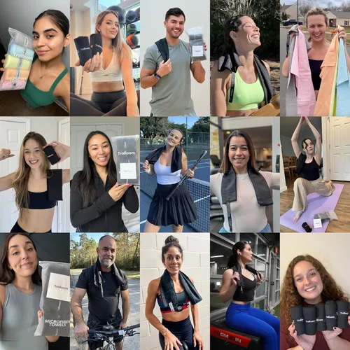 Miniatura 9 de Trailoom Toallas de entrenamiento de microfibra, de secado rápido, altamente absorbentes, sin olor, para mujeres y hombres, toalla deportiva