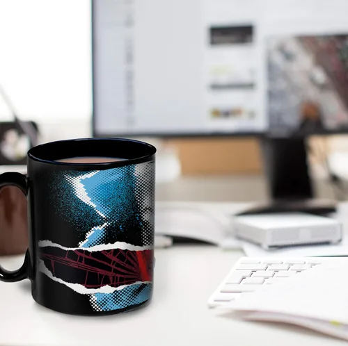 Miniatura 5 de Morphing Mugs IT Chapter 2 – Pennywise – Come Home – Taza sensible al calor – Película de terror de cerámica que cambia de color – Taza de café y té