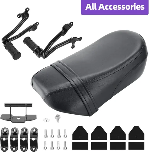 Miniatura 7 de Kit de estriberas y asiento de pasajero para Kawasaki Vulcan 650 VN650 2015-2025