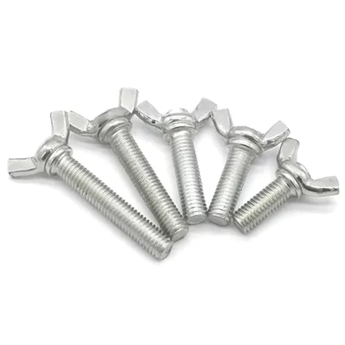Miniatura 7 de Tornillos de mariposa de ala galvanizada de acero al carbono M4-0.028 x 0.315 in, perno de ala, cierre de máquina, tornillos de mano para equipos