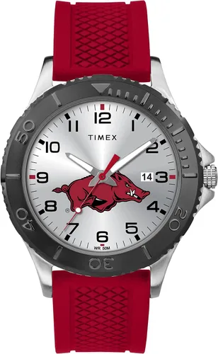 Miniatura 16 de Timex Tribute Men's Collegiate Gamer 42mm Watch – Georgia Bulldogs with Black Silicone Strap Oklahoma Sooners