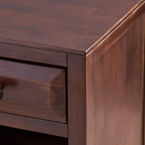 Miniatura 7 de GLENDORA rústico acacia de grano natural baúl de madera Mesita de noche
