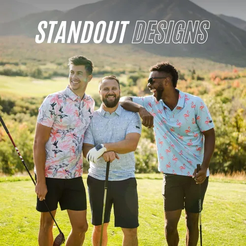 Miniatura 2 de YATTA GOLF - Camiseta polo de golf de alto rendimiento para hombre