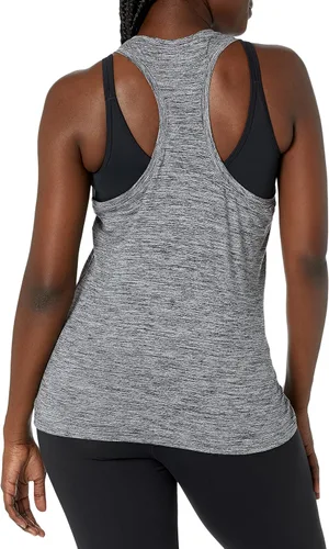 Miniatura 3 de Camiseta de tirantes Tienda Essentials para mujer, pack de 2 unidades, con espalda cruzada, ajuste suelto con tecnología elástica, Black Space