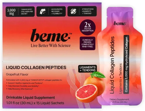 Miniatura 2 de BeMe Performance Recovery Duo - Disparos de proteína líquida para apoyo muscular + 5,000 mg de colágeno TENDOFORTE para la salud del tendón