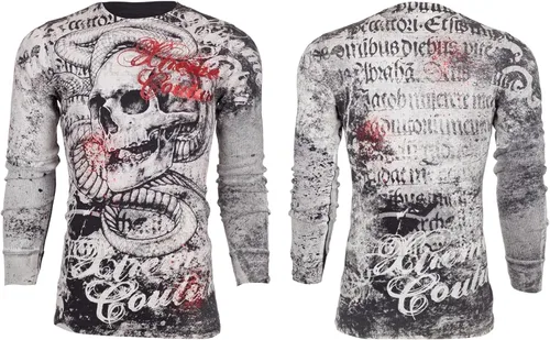Miniatura 2 de Xtreme Couture by Affliction - Camisa térmica de manga larga para hombre, Negro