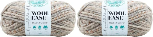 Miniatura 139 de Lion Brand Yarn - Ovillo de lana Wool-Ease Thick & Quick color fuerza aérea