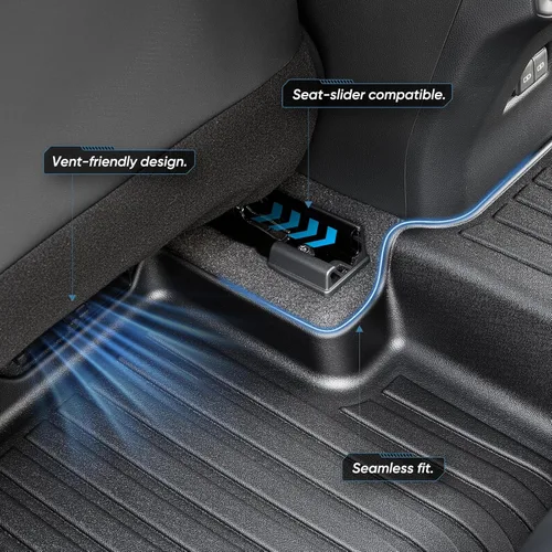 Miniatura 3 de Alfombrillas de piso de ajuste personalizado para Toyota Rav4 2025 2024 2023 2022 2021 2020 2019 (No para híbrido o Prime), Alfombrillas de maletero