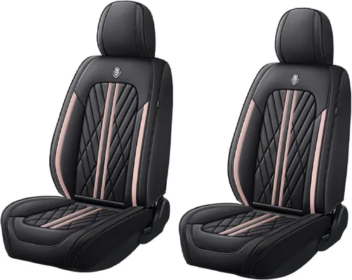 Miniatura 24 de Juego de fundas de asiento de automóvil de cuero nappa impermeables y transpirables de ajuste universal, cojín protector para vehículo automotriz