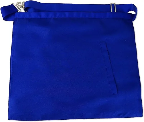 Miniatura 2 de Delantal Masonic Master Mason - Azul Lodge - Tela blanca con bordado