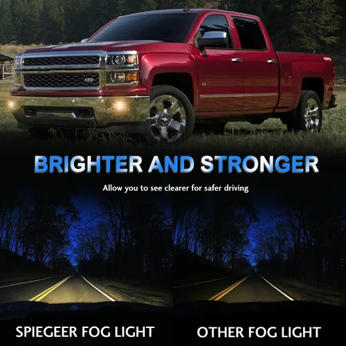 Miniatura 8 de Conjunto de luces antiniebla para Chevy Silverado 2007 2008 2009 2010 2011 2012 2013 2014 2015 Kit de repuesto para Avalanche 2007-2013, Suburban