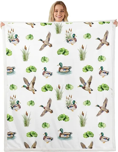 Miniatura 11 de Erosebridal Rooster Fleece Throw Blanket 40"x50" for Bedroom Living Rooms Sofa Couch,Chicken Farmhouse Sherpa Blanket,Wildflower Fuzzy Plush