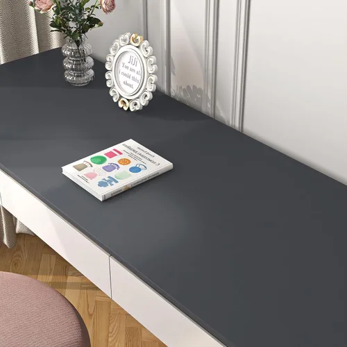 Miniatura 3 de Livelynine Papel tapiz gris oscuro para despegar y pegar para baño, apto para inquilinos, envoltura de vinilo para cubiertas de encimera de cocina