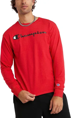 Miniatura 7 de Champion Camiseta de manga larga para hombre, camiseta clásica para hombre (regular o grande y alto)