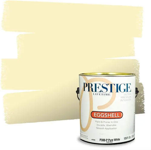 Miniatura 51 de PRESTIGE Pinturas Pintura Exterior e Imprimación En Uno, 1 Galón, Satinado, Pareja Comparable de Benjamin Moore* Amarillo* 320BM-PCM