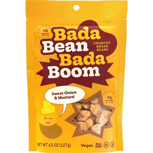Miniatura 18 de Bada Bean Bada Boom, Bocadillos Crujientes de Habas Tostadas (Fava), Alto en Proteína, Vegano, Sin Gluten - Paquetes de 110 Calorías, Sabor Ala