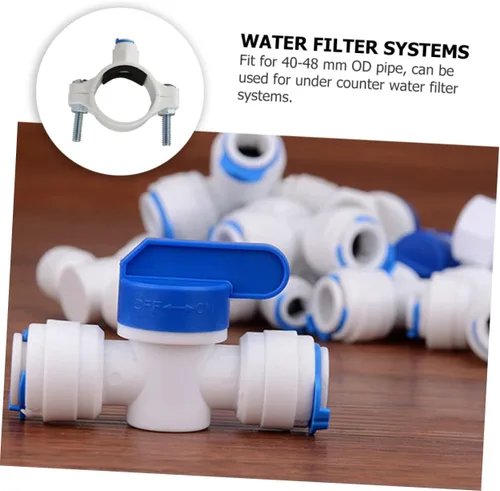 Miniatura 9 de Abrazadera de sillín de drenaje con conexión rápida para debajo del fregadero Ro Sistema de filtro de agua Pom plástico Accesorios para filtración