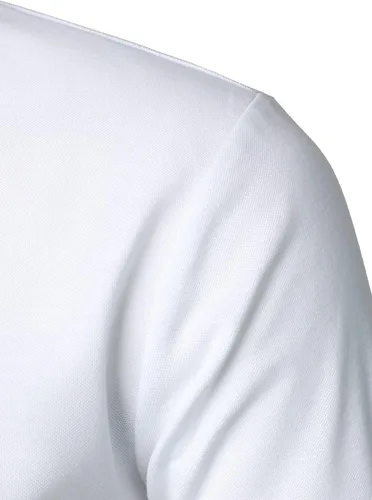 Miniatura 5 de HOOD CREW Polo para hombre, diseño básico, informal, con cuello en V
