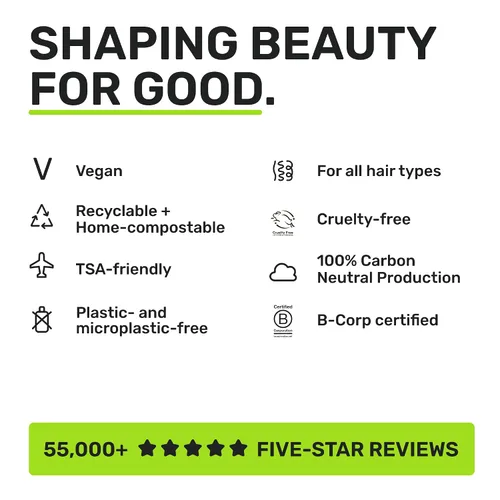 Miniatura 8 de Ethique Barra de champú suavizante para cabello encrespado con mantequilla de coco, sin plástico, sin crueldad, vegano, 3.88 onzas, anteriormente