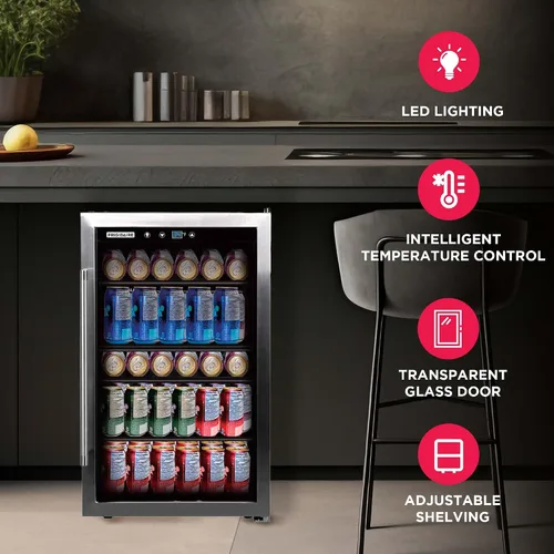 Miniatura 6 de Frigidaire EFMIS164 Refrigerador para bebidas con puerta de vidrio, capacidad para 60 latas