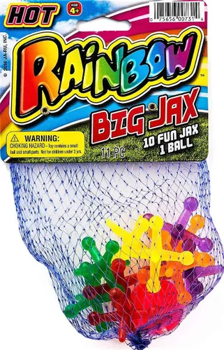 Miniatura 5 de JA-RU Juego de juguetes Big Jacks (paquete de 1 unidad) Kids Jax Classic Games Great Party Favores o relleno de piñata a granel. 731-1