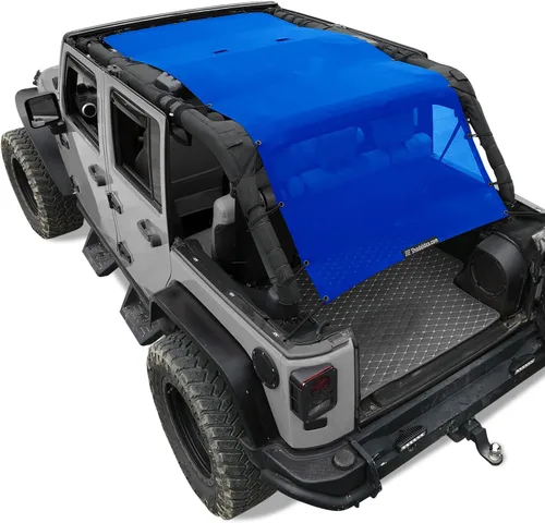Miniatura 86 de Shadeidea JK - Parasol superior compatible con Jeep Wrangler JKU, cubierta de techo de malla suave (2007-2018) - Bloqueador de ruido de viento UV