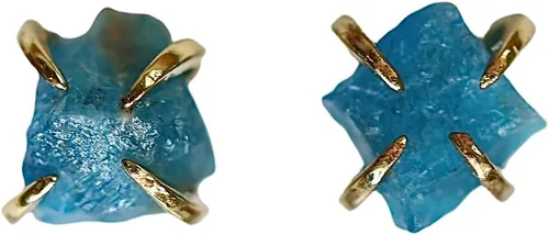 Miniatura 21 de Pendientes de tuerca de piedra preciosa cruda, idea de regalo para el día de la madre, graduación, moda de verano